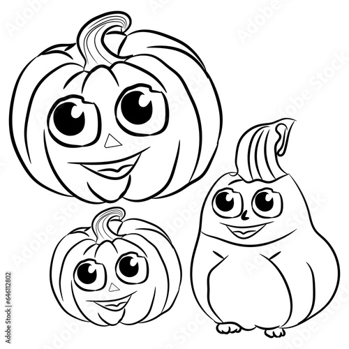 pumpkin coloring page photo