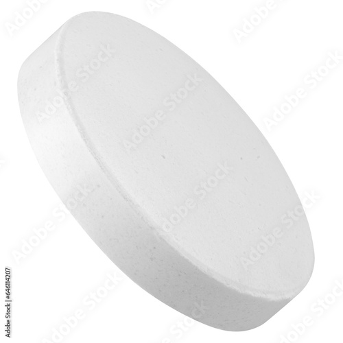 Pill isolated on white background, full depth of field