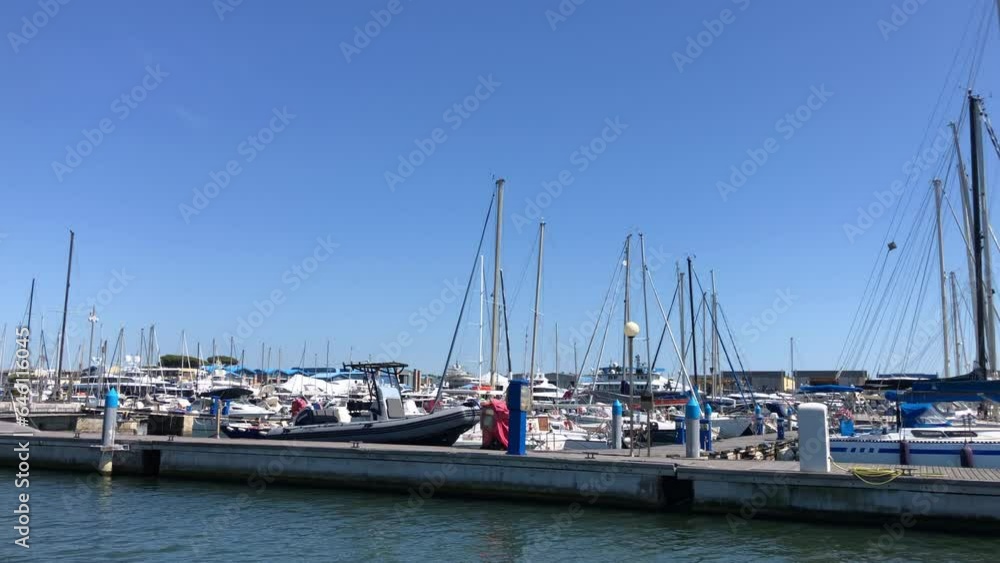 Viareggio panoramic view of touristic port with sailboats docks Viareggio, Lucca, Tuscany, Italy. Viareggio panoramic view of touristic port with sailboats docks Viareggio, Lucca, Tuscany, Italy.