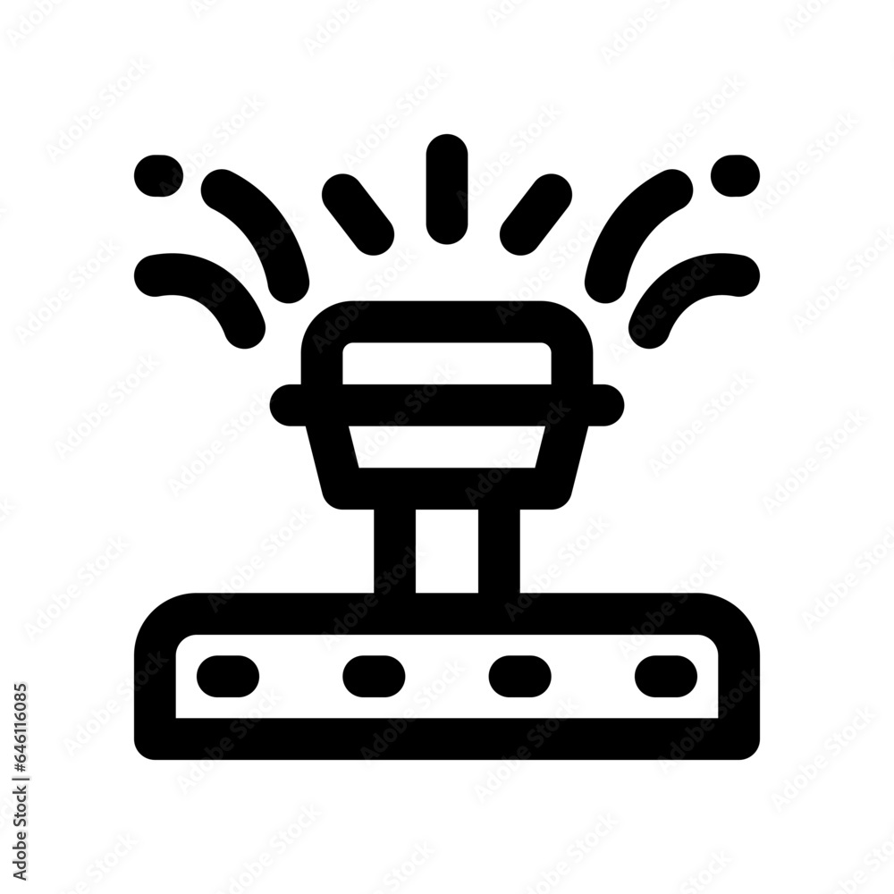sprinkler line icon. vector icon for your website, mobile, presentation, and logo design. sprinkler line icon. vector icon for your website, mobile, presentation, and logo design.