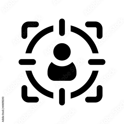 target solid icon. vector icon for your website, mobile, presentation, and logo design.