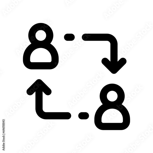 replacement line icon. vector icon for your website, mobile, presentation, and logo design.