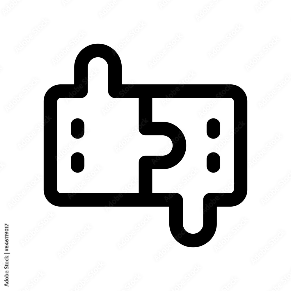puzzle line icon. vector icon for your website, mobile, presentation, and logo design. puzzle line icon. vector icon for your website, mobile, presentation, and logo design.