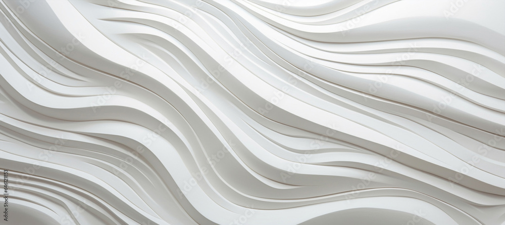 Obraz premium Textured pattern shape design wave geometric background curve modern white abstract