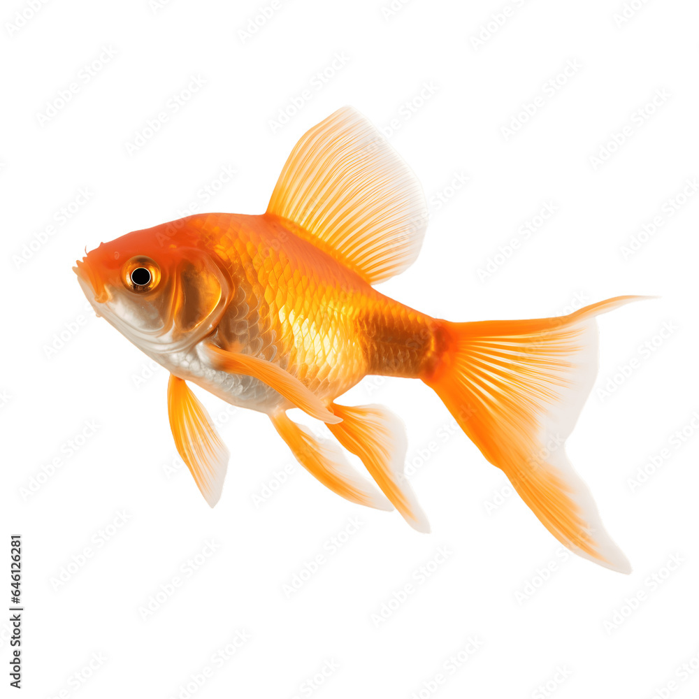 Goldfish isolated on white Goldfish isolated on white