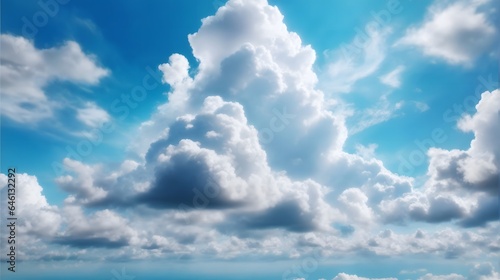 Realistic Cloudy Day Sky Background Daylight Blue Sky With Clouds Sunny Day Sky With Clouds Daytime Sky AI Generative