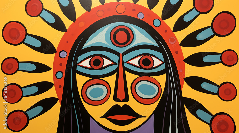 Painting in the style of north american indigemous peoples. Painting in the style of north american indigemous peoples.