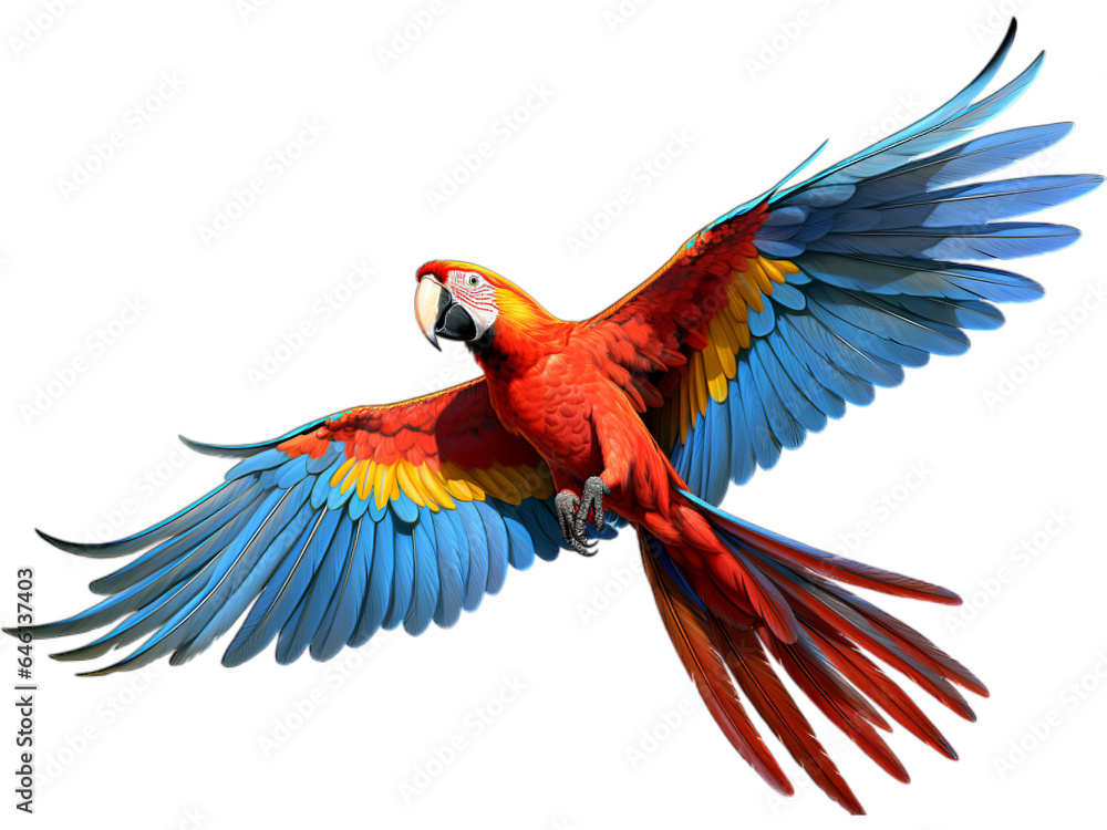 Macaw's Stretch, Transparent Scene