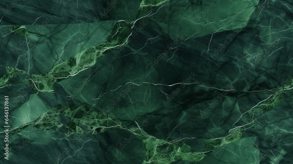 Obraz na płótnie Seamless pattern background of a green marble texture backdrop w salonie