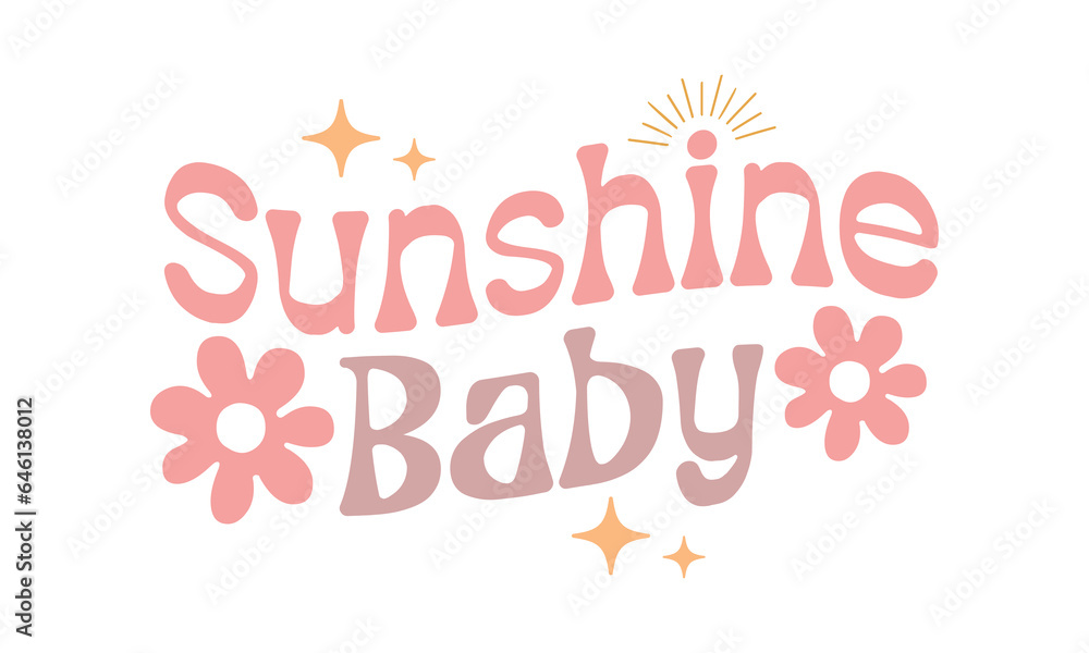 sunshine baby Retro SVG Bundle.