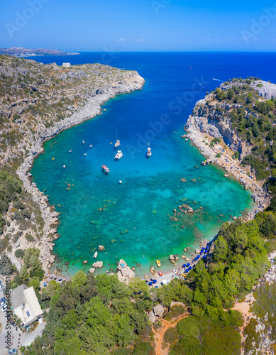 Anthony Quinn Bay on Rhodes island, Greece photo