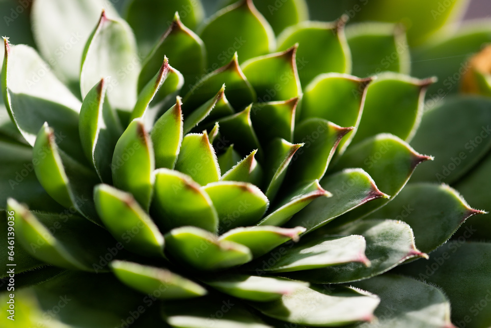 close up on green succulent plant texture close up on green succulent plant texture