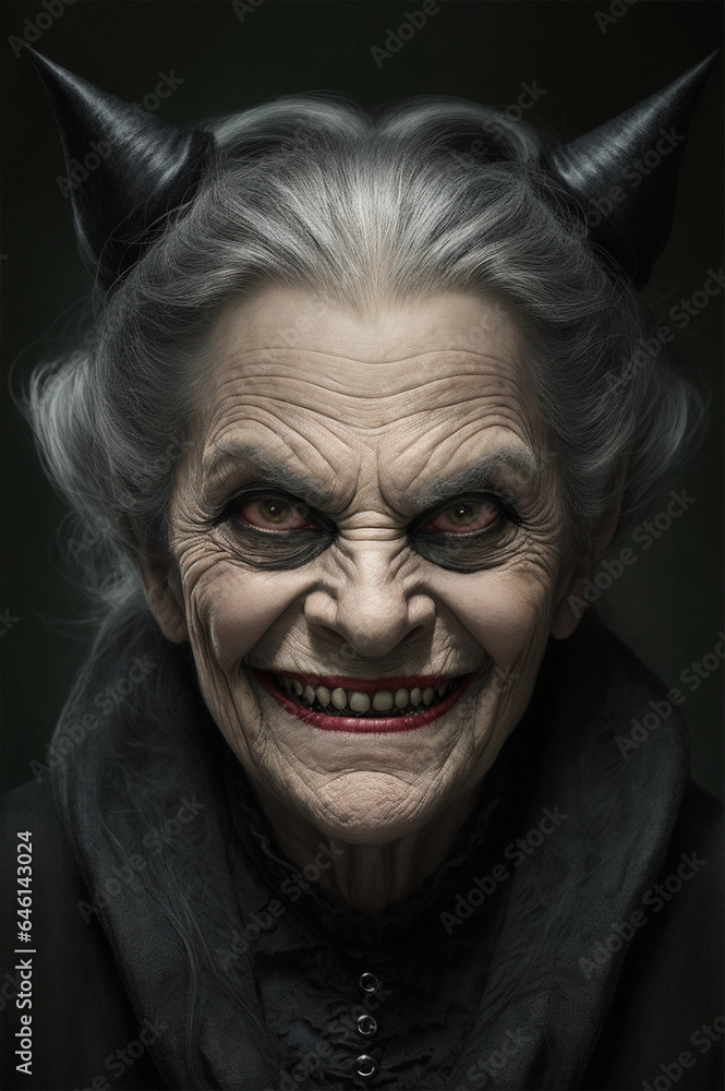 portrait of an older witch portrait of an older witch