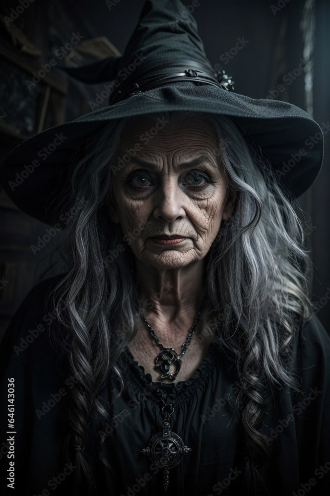 portrait of an older witch portrait of an older witch