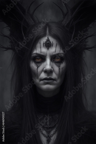 portrait of a dark witch