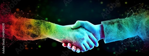 Handshake business agreement deal, contractct negotiation, businessmans handshake, business connections