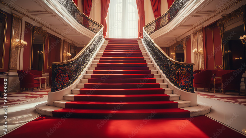 Obraz premium red carpet in a corridor