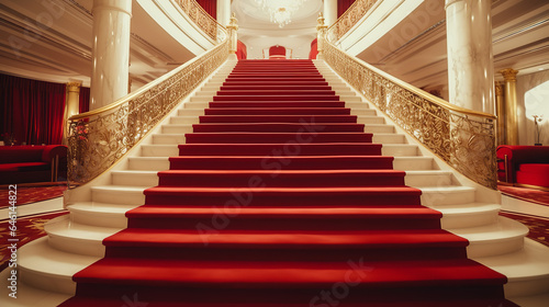 red carpet and stairs