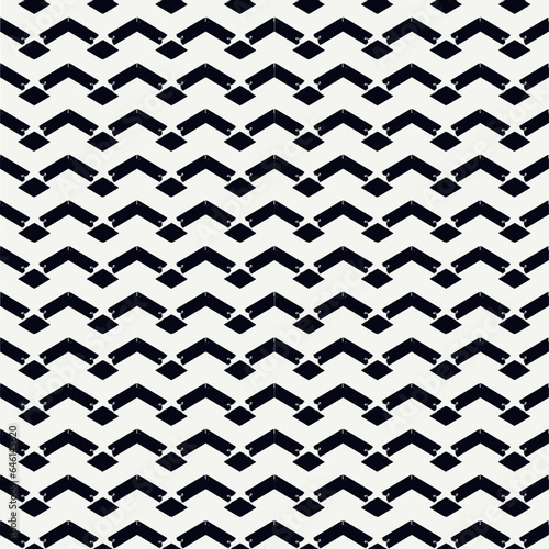Ethnic seamless pattern. Freehand zigzag stripes print. Boho chic background. Tribal wallpaper. Brush wavy lines. Handdrawn geometric ornament. Chevron backdrop. Indigenous image. Vector art work.