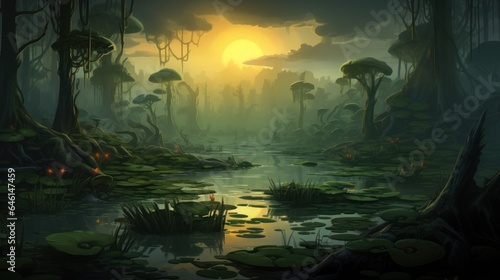 Fantasy Swamps and Wetlands Game Art