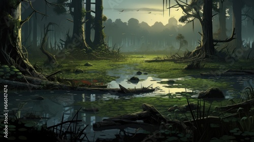 Fantasy Swamps and Wetlands Game Art