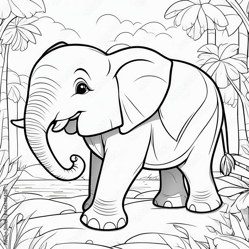 Young Artists' Fantasy: Interactive 3D Elephant Coloring Adventure Young Artists' Fantasy: Interactive 3D Elephant Coloring Adventure