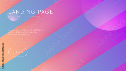 Music Background. Flat Vector Texture. Purple Liquid Art. Business Shape. Space Geometric Elements. Corporate Page. Round Landing Page. Blue Music Background