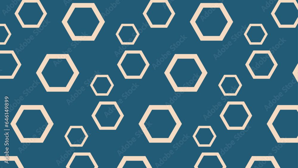 Seamless abstract geometric pattern with hexagons for fabric, background, surface design, packaging Vector illustration Seamless abstract geometric pattern with hexagons for fabric, background, surface design, packaging Vector illustration