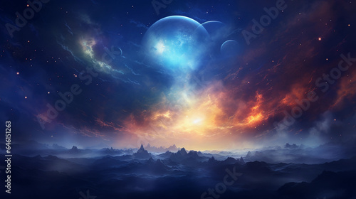 a captivating artwork showcasing a distant galaxy, with soft and ethereal colors blending seamlessly, as celestial bodies float gracefully in the vast expanse, shot with remarkable digital artistry an