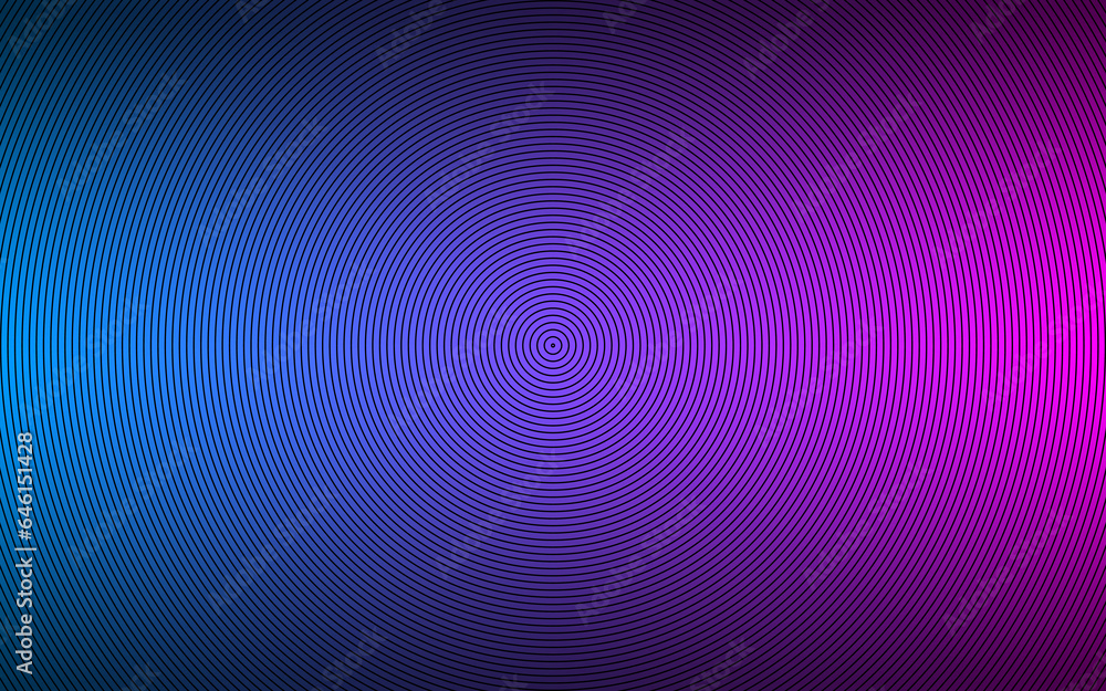 Blue and pink abstract circle background. Black circles on grey background with colorful gradient. Simple geometric pattern Blue and pink abstract circle background. Black circles on grey background with colorful gradient. Simple geometric pattern