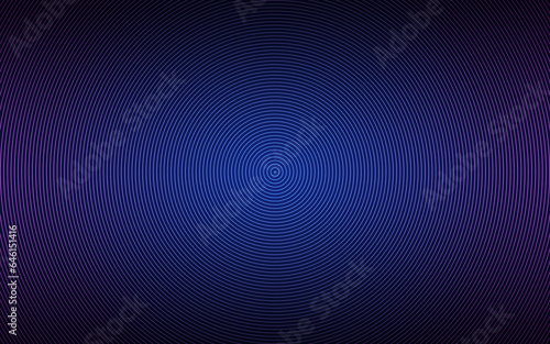 Blue and pink abstract circle background. Black circles on grey background with colorful gradient. Simple geometric pattern