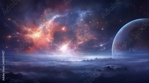 a captivating artwork showcasing a distant galaxy, with soft and ethereal colors blending seamlessly, as celestial bodies float gracefully in the vast expanse, shot with remarkable digital artistry an