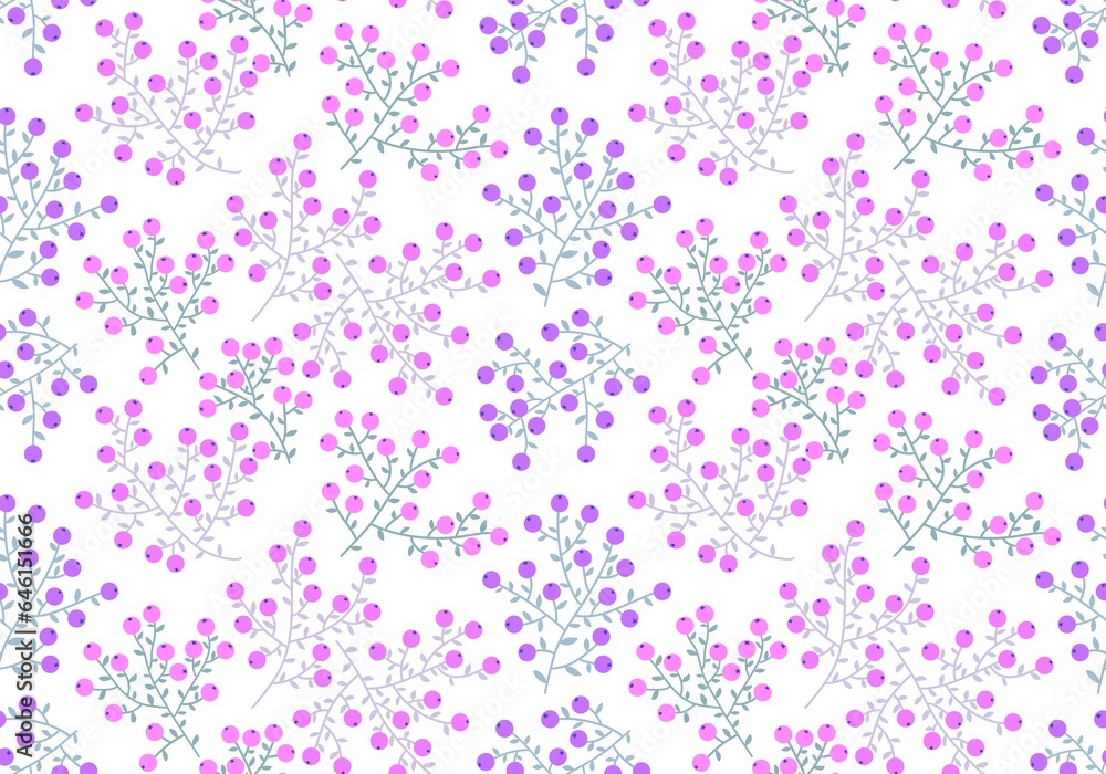Autumn floral seamless berries pattern for wrapping paper and fabrics and kids clothes print and festive packaging Autumn floral seamless berries pattern for wrapping paper and fabrics and kids clothes print and festive packaging