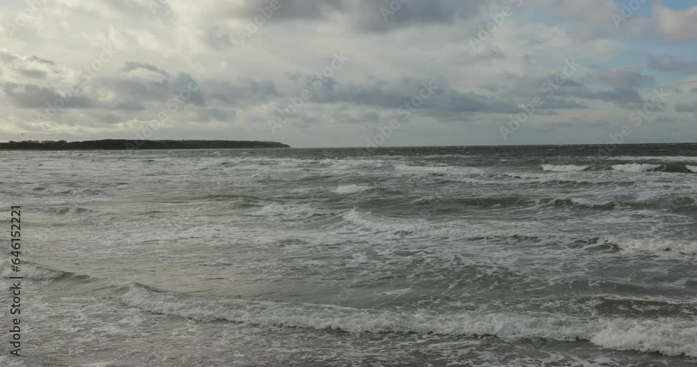 Sea shore waves and clouds Sea shore waves and clouds
