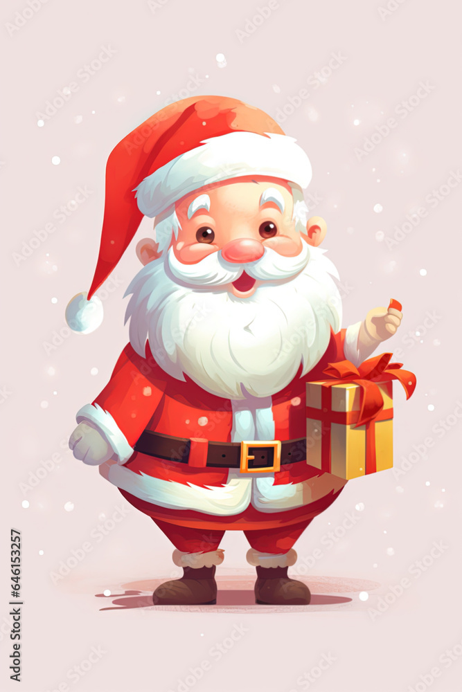 Clip Art San ta Claus with presents. Christmas illustration. Clip Art San ta Claus with presents. Christmas illustration.