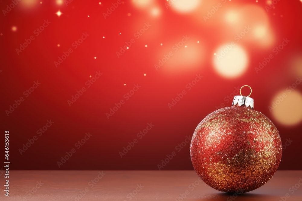 A festive christmas bauble decoration background with copy space. A festive christmas bauble decoration background with copy space.