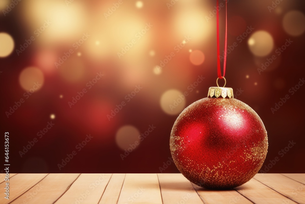 A festive christmas bauble decoration background with copy space. A festive christmas bauble decoration background with copy space.