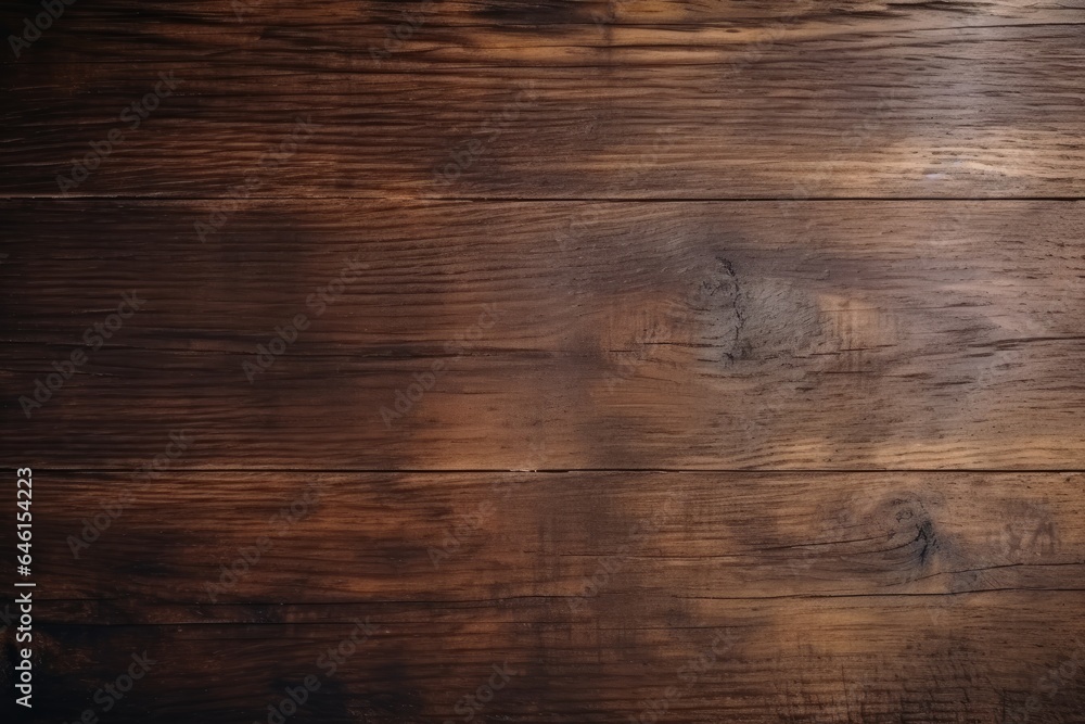 Fototapeta premium Brown wooden plank background texture.