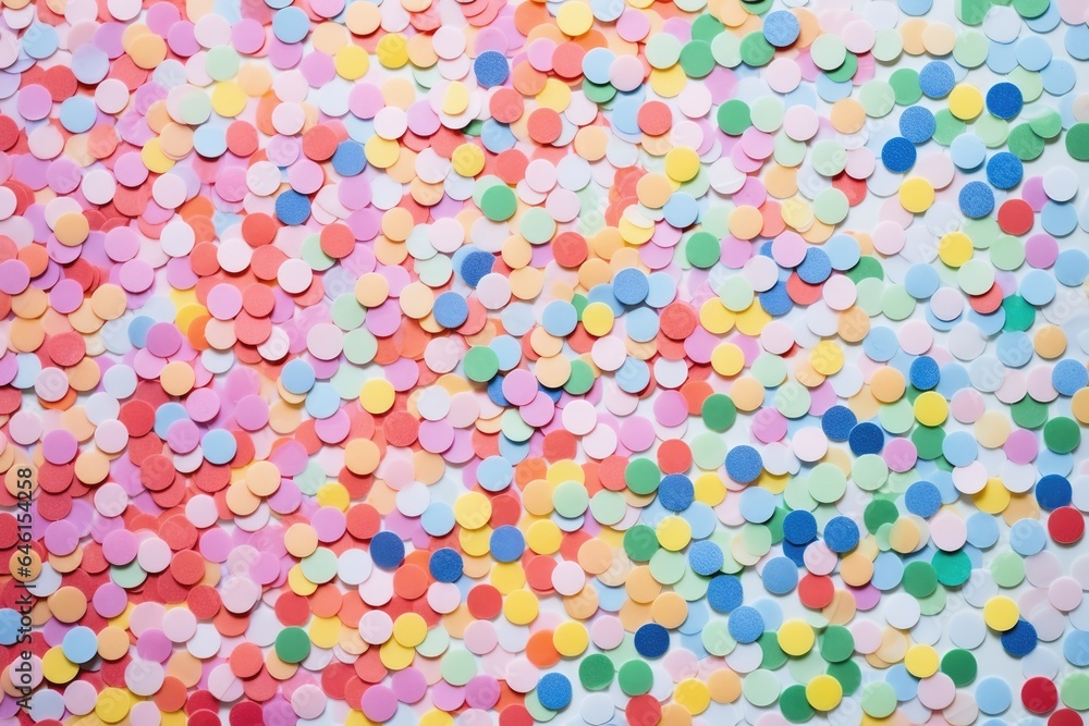 Colorful confetti and glitter background.