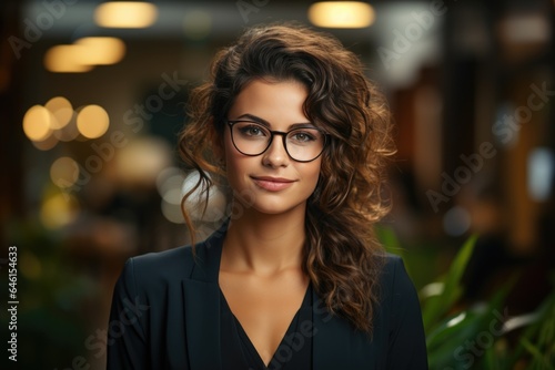 Businesswoman manager in the office at a business meeting  negotiations