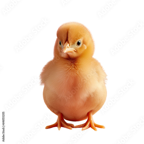 Rhode Island Red Chick EGG with Clipping Paths on a transparent background