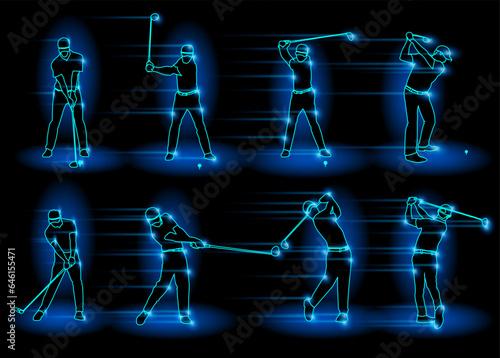 Steps of the golf swing
