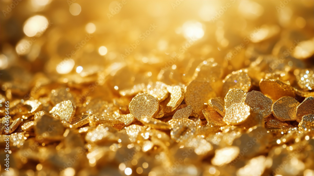 Abstract Macro Close Up Selective Focus Pure Gold Golden Background Abstract Macro Close Up Selective Focus Pure Gold Golden Background