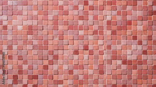 Light red mosaic square tile pattern  tiled background 