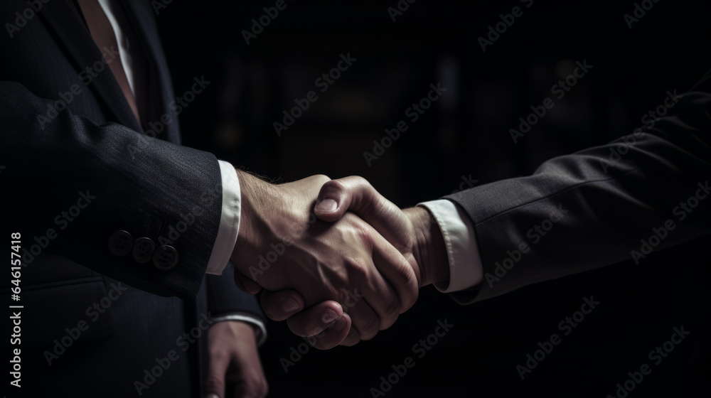 handshake between two businessmen