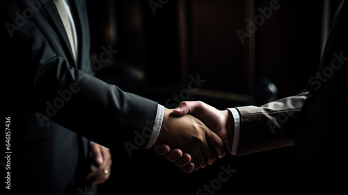business person shaking hands