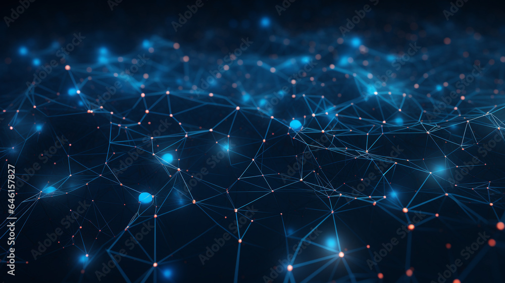 AI-Driven Futuristic Plexus in Vibrant Blue: A Visualization of Big Data and Network Connections AI-Driven Futuristic Plexus in Vibrant Blue: A Visualization of Big Data and Network Connections