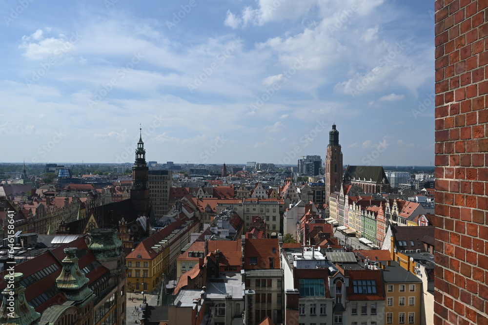 Walking around the historic town of wroclaw Walking around the historic town of wroclaw