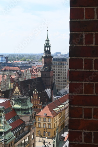 Walking around the historic town of wroclaw