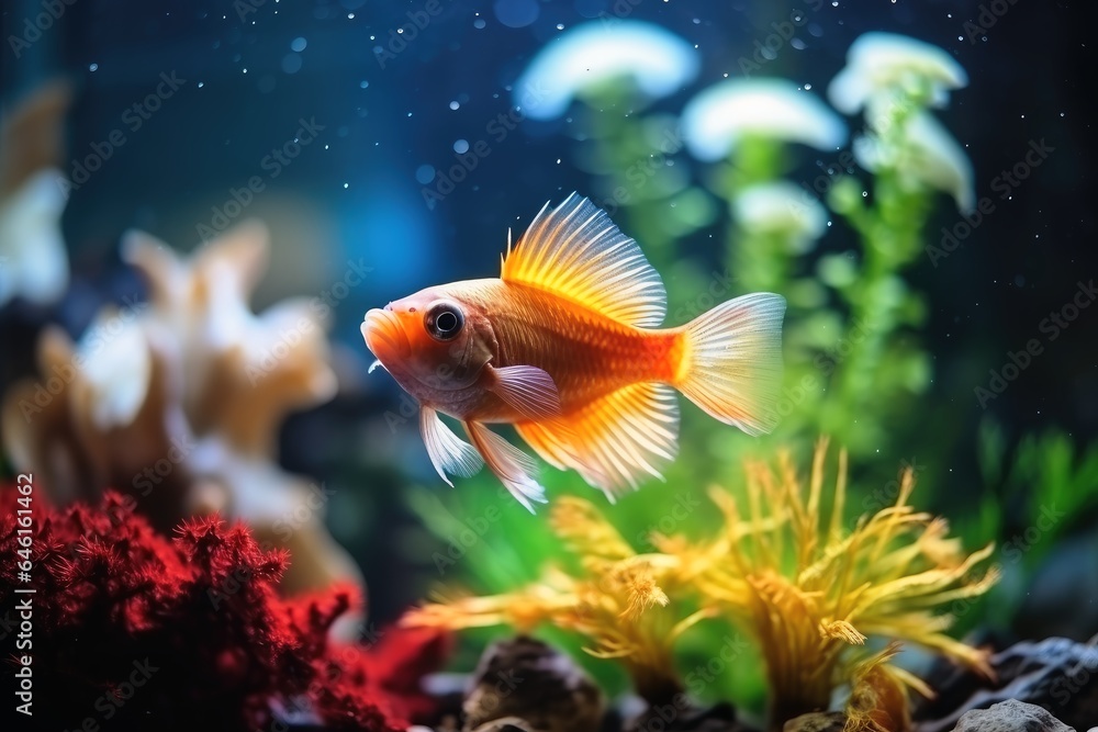 A beautiful fish and aquarium background. A beautiful fish and aquarium background.